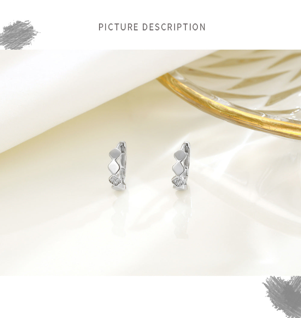 Lucky Heart Earrings For Women In 925 Sterling Silver Featuring New Style Design