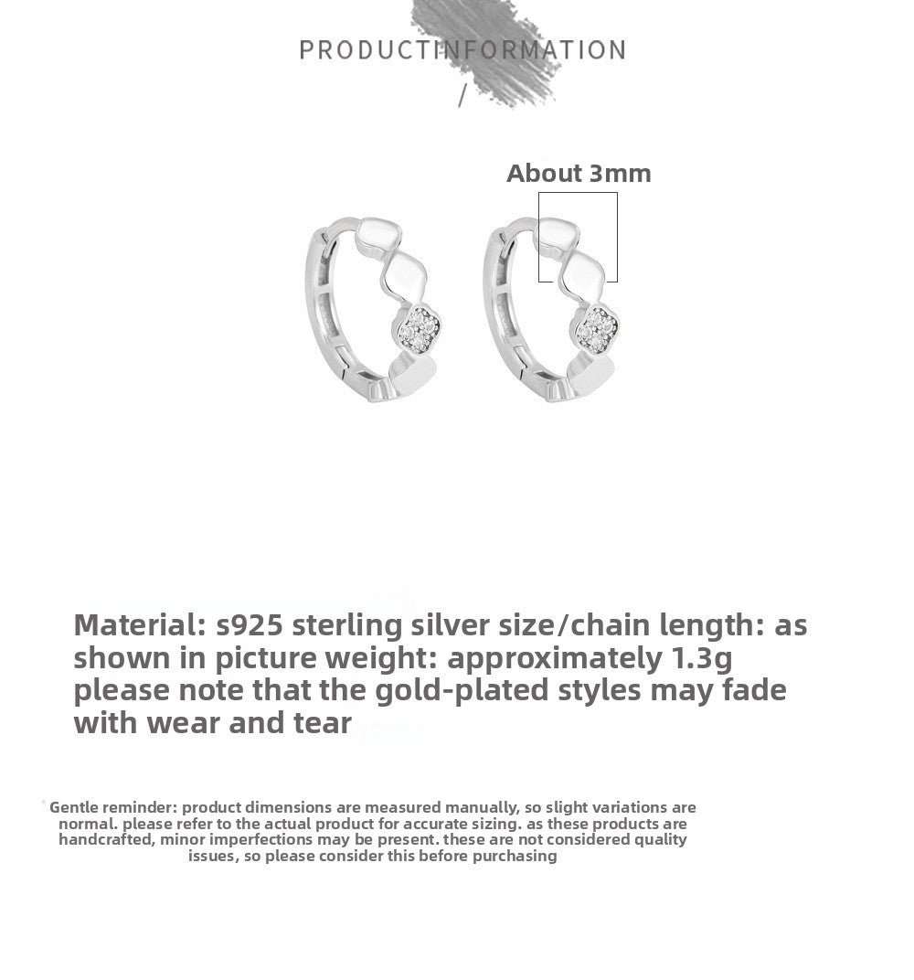 Lucky Heart Earrings For Women In 925 Sterling Silver Featuring New Style Design