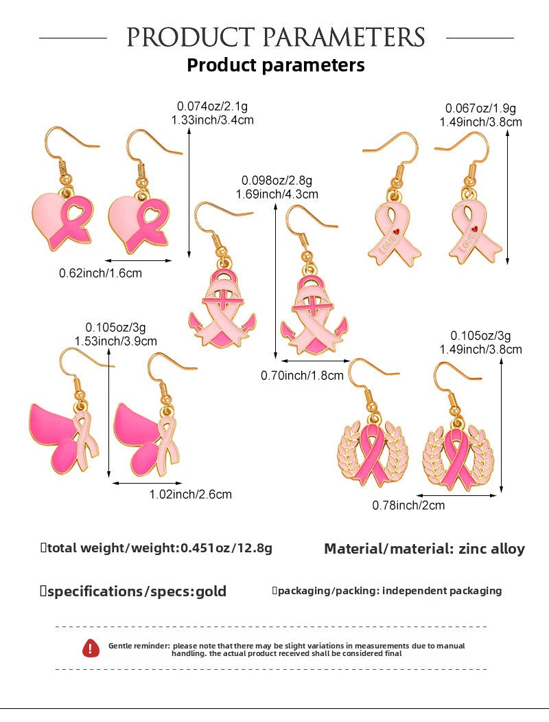 Heart Shape Enamel Earrings For Women In Zinc Alloy With KC Golden Electroplated Finish
