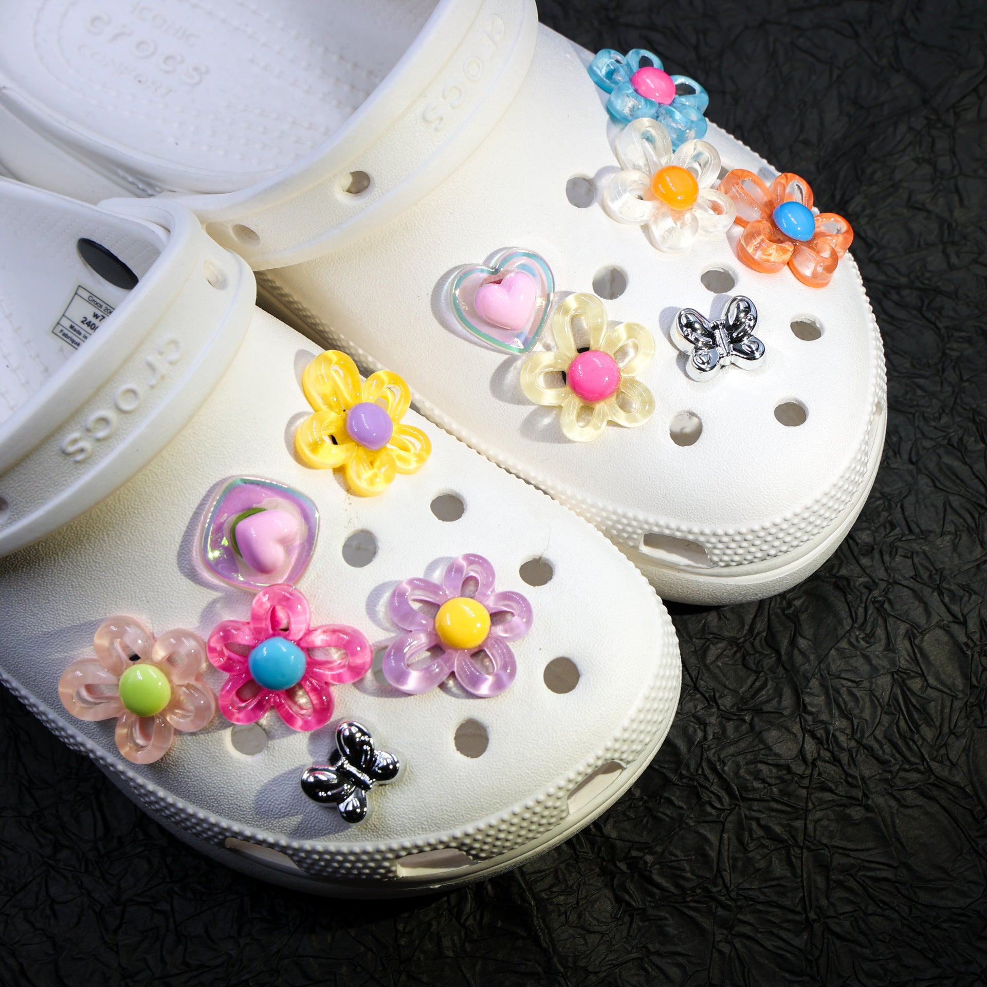 Sweet Style Flower Pattern Shoe Buckle For Slippers, Decorative Accessory To Enhance Your Footwear
