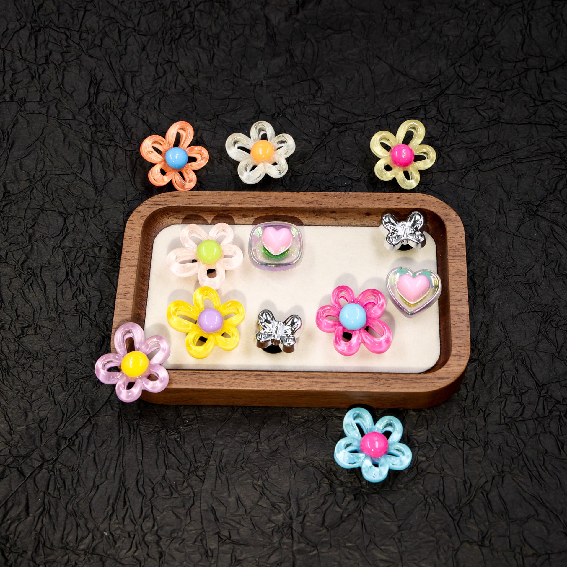 Sweet Style Flower Pattern Shoe Buckle For Slippers, Decorative Accessory To Enhance Your Footwear