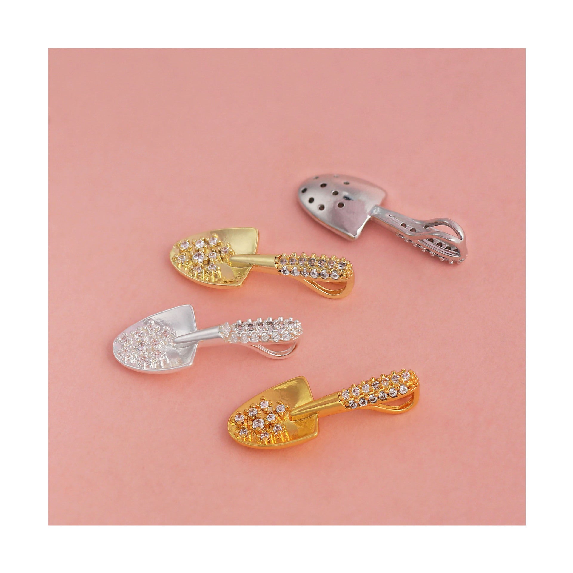 Copper Pendant With 18K Real Gold Plated Electroplated Finish In Gold Color Jewelry Accessories