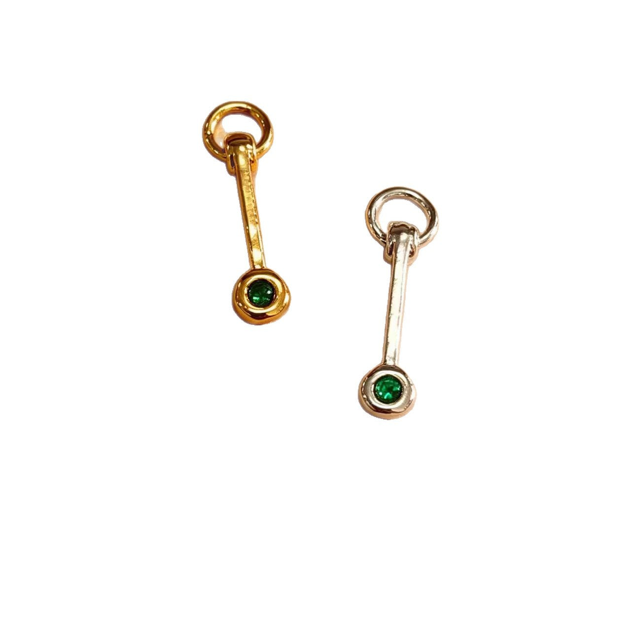 Maya Copper Pendant With Zircon Inlay, Gold Electroplated Jewelry Accessory