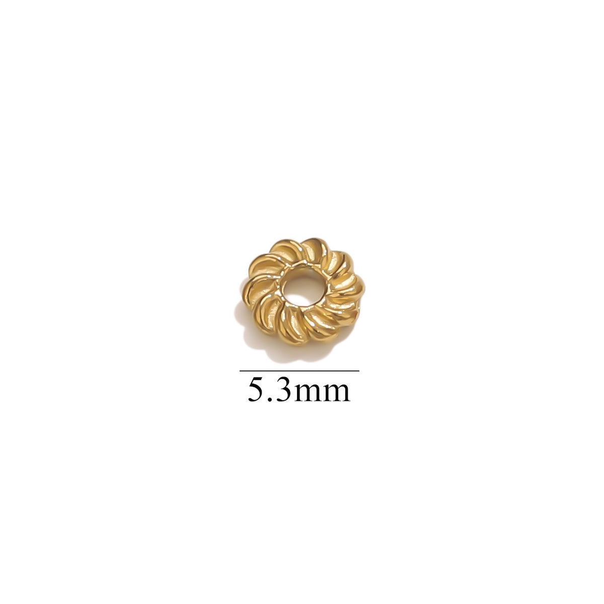 Maya Metal Beads With Electroplated Craft In Retro Style, Gold Jewelry Accessories
