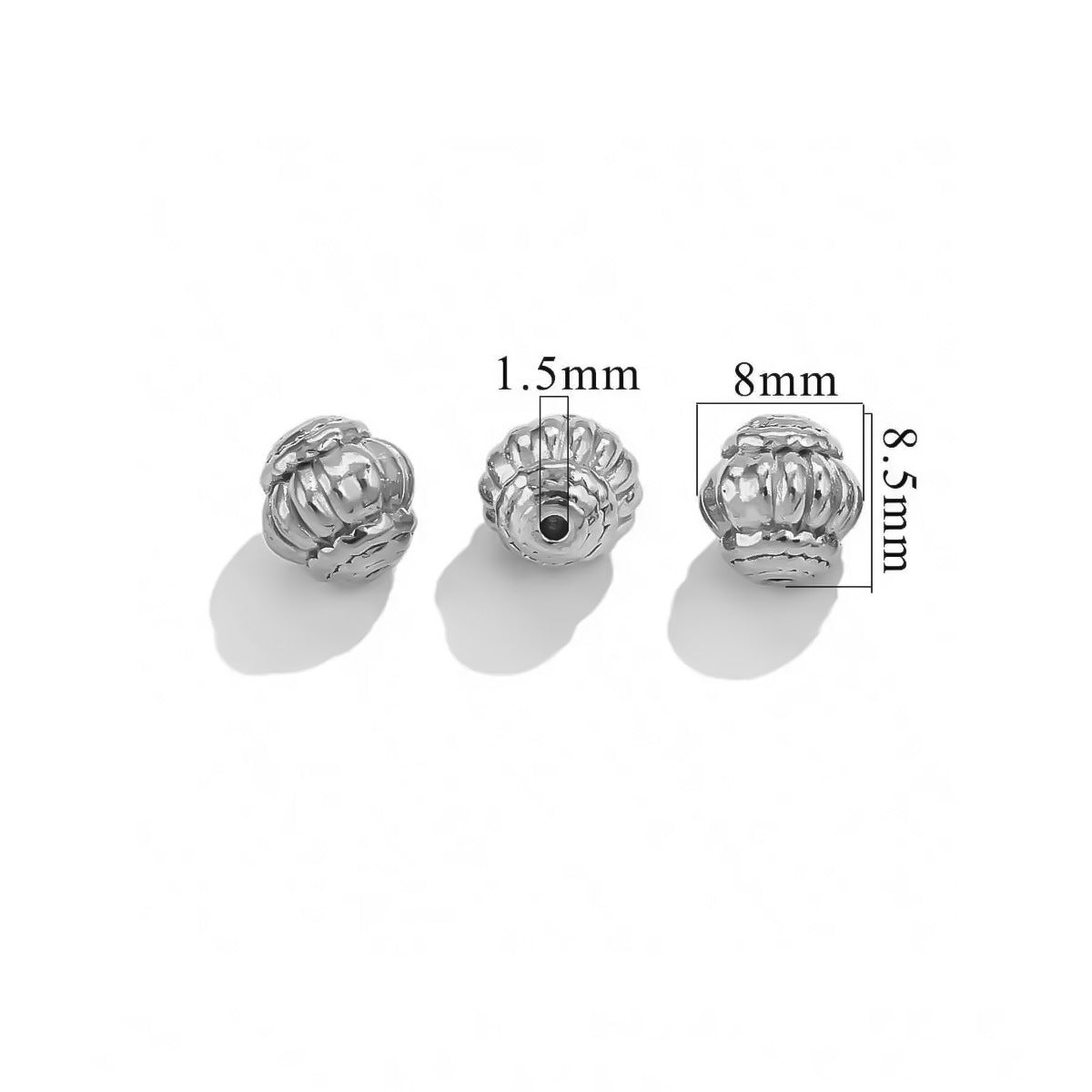 Maya Metal Beads With Electroplated Craft In Retro Style, Gold Jewelry Accessories
