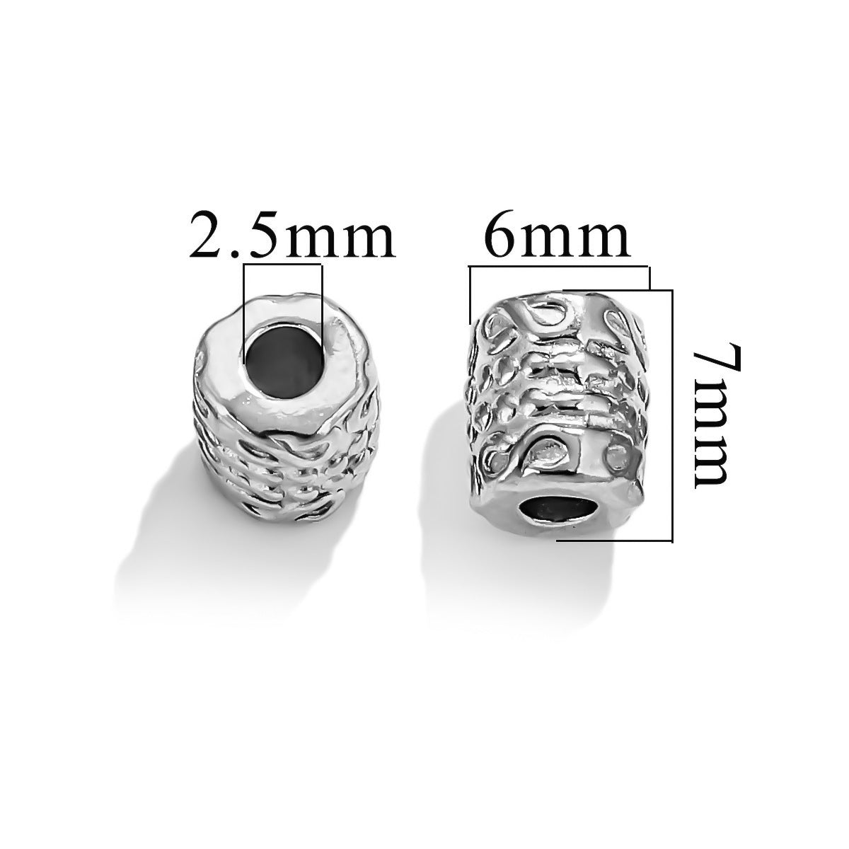 Maya Metal Beads With Electroplated Craft In Retro Style, Gold Jewelry Accessories