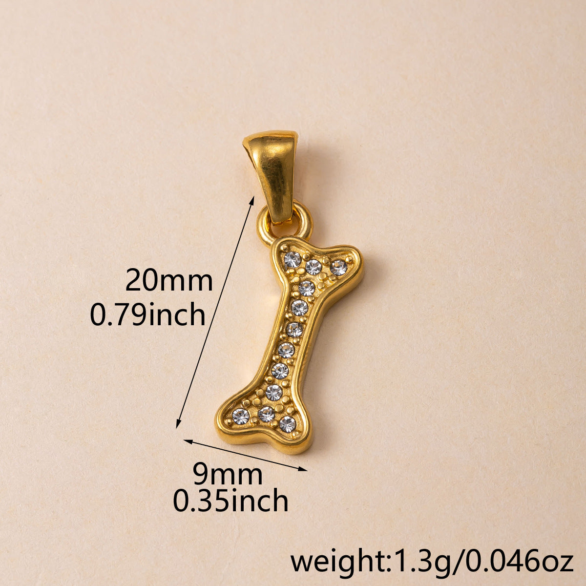 Flowers Pendant For Women Featuring 304 Stainless Steel With 18K Real Gold Plated PVD Coating And Rhinestones, Waterproof Non Tarnish