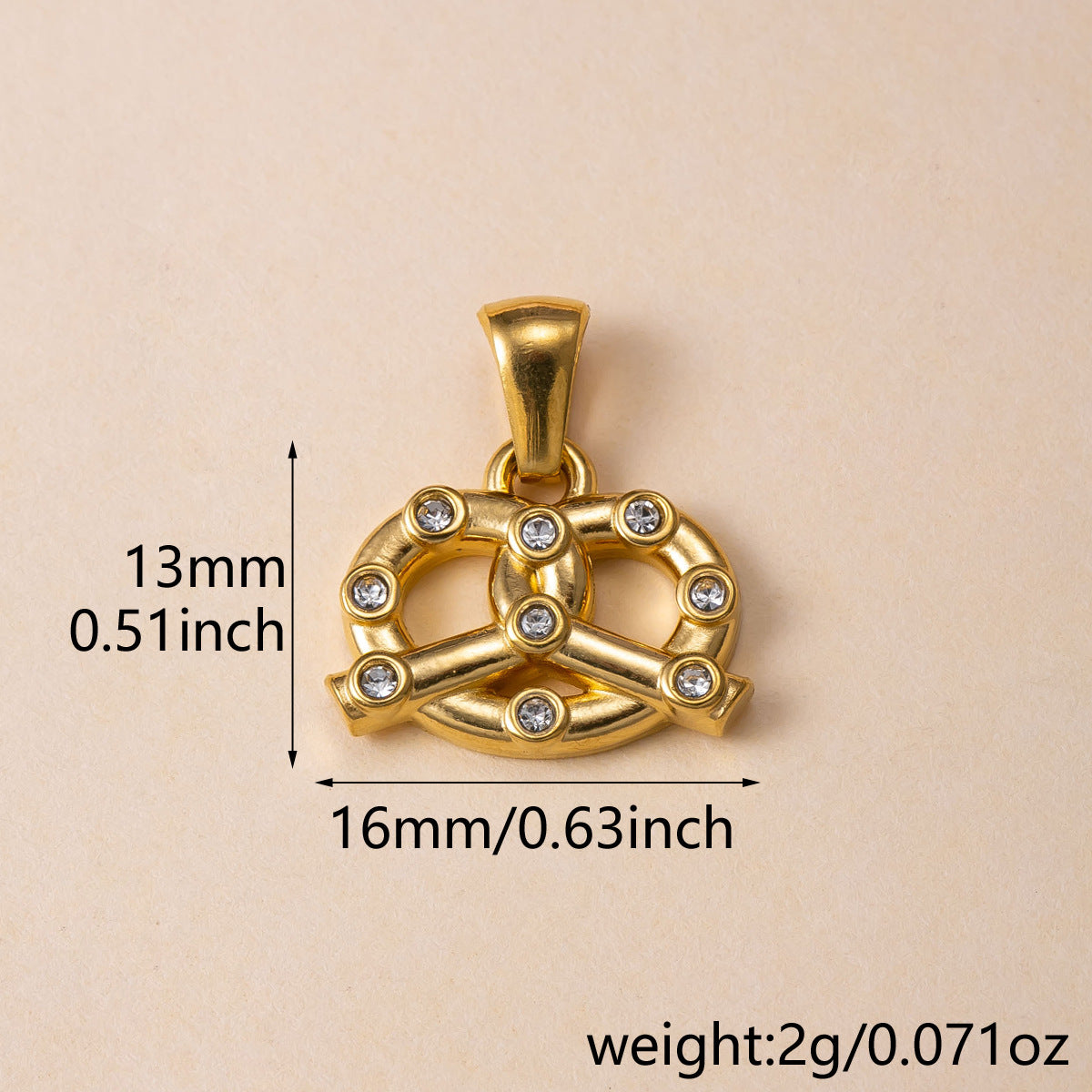 Flowers Pendant For Women Featuring 304 Stainless Steel With 18K Real Gold Plated PVD Coating And Rhinestones, Waterproof Non Tarnish