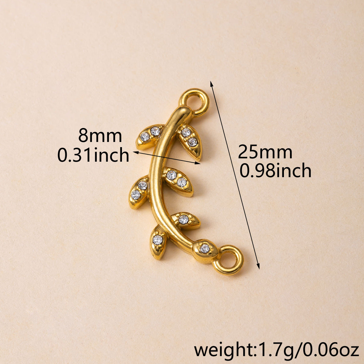 Flowers Pendant For Women Featuring 304 Stainless Steel With 18K Real Gold Plated PVD Coating And Rhinestones, Waterproof Non Tarnish