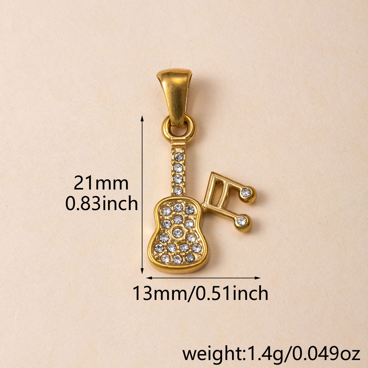 Flowers Pendant For Women Featuring 304 Stainless Steel With 18K Real Gold Plated PVD Coating And Rhinestones, Waterproof Non Tarnish