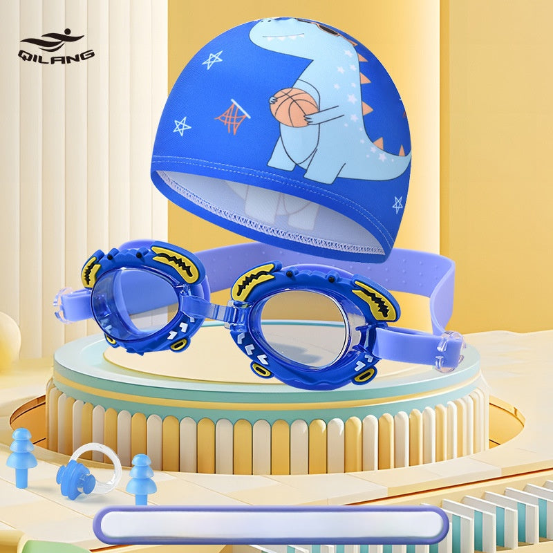 Crab PC Swimming Goggles For Boys In Lake Blue, Durable And Comfortable Swim Accessory