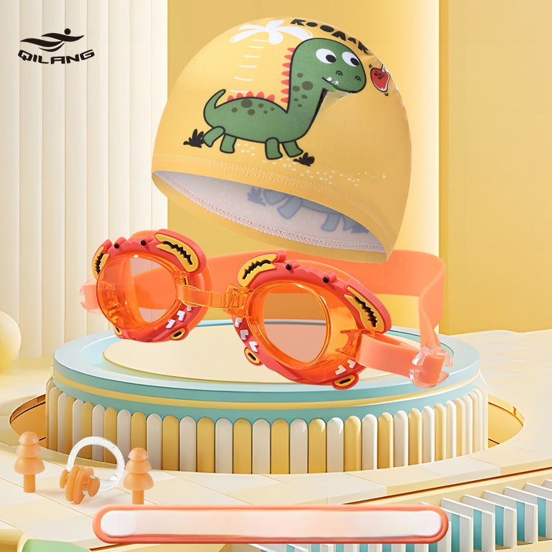 Crab PC Swimming Goggles For Boys In Lake Blue, Durable And Comfortable Swim Accessory