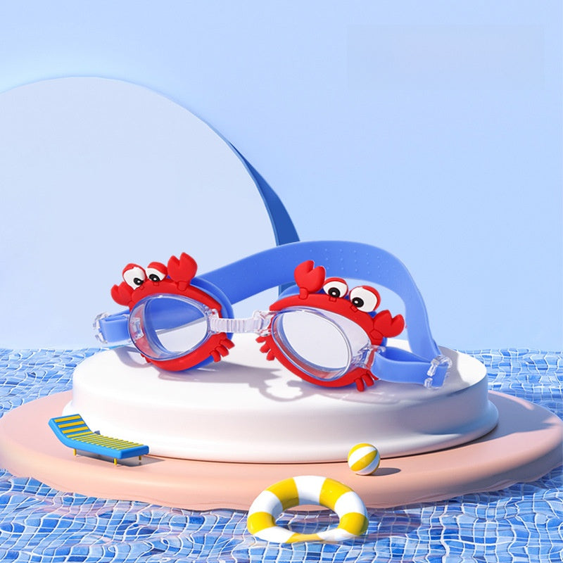Crab PC Swimming Goggles For Boys In Lake Blue, Durable And Comfortable Swim Accessory