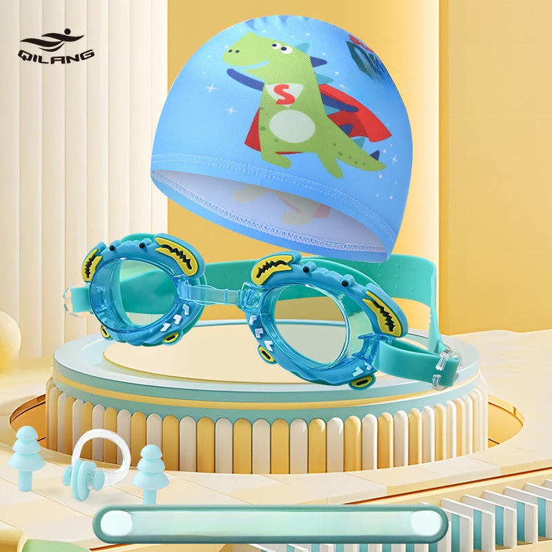Crab PC Swimming Goggles For Boys In Lake Blue, Durable And Comfortable Swim Accessory