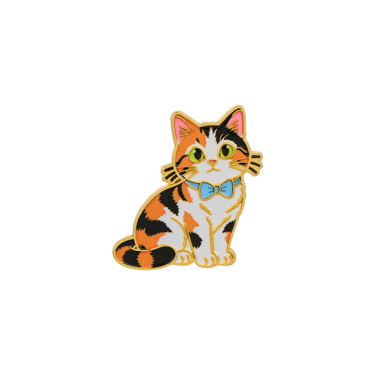 Cat Pin Made Of Zinc Alloy Featuring Electroplated Craftsmanship