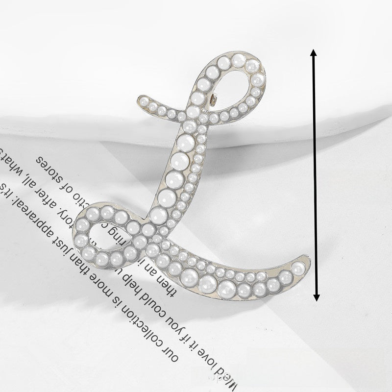 Gold Alloy Pin Featuring Artificial Pearl Inlay With Elegant Pearl Craftsmanship