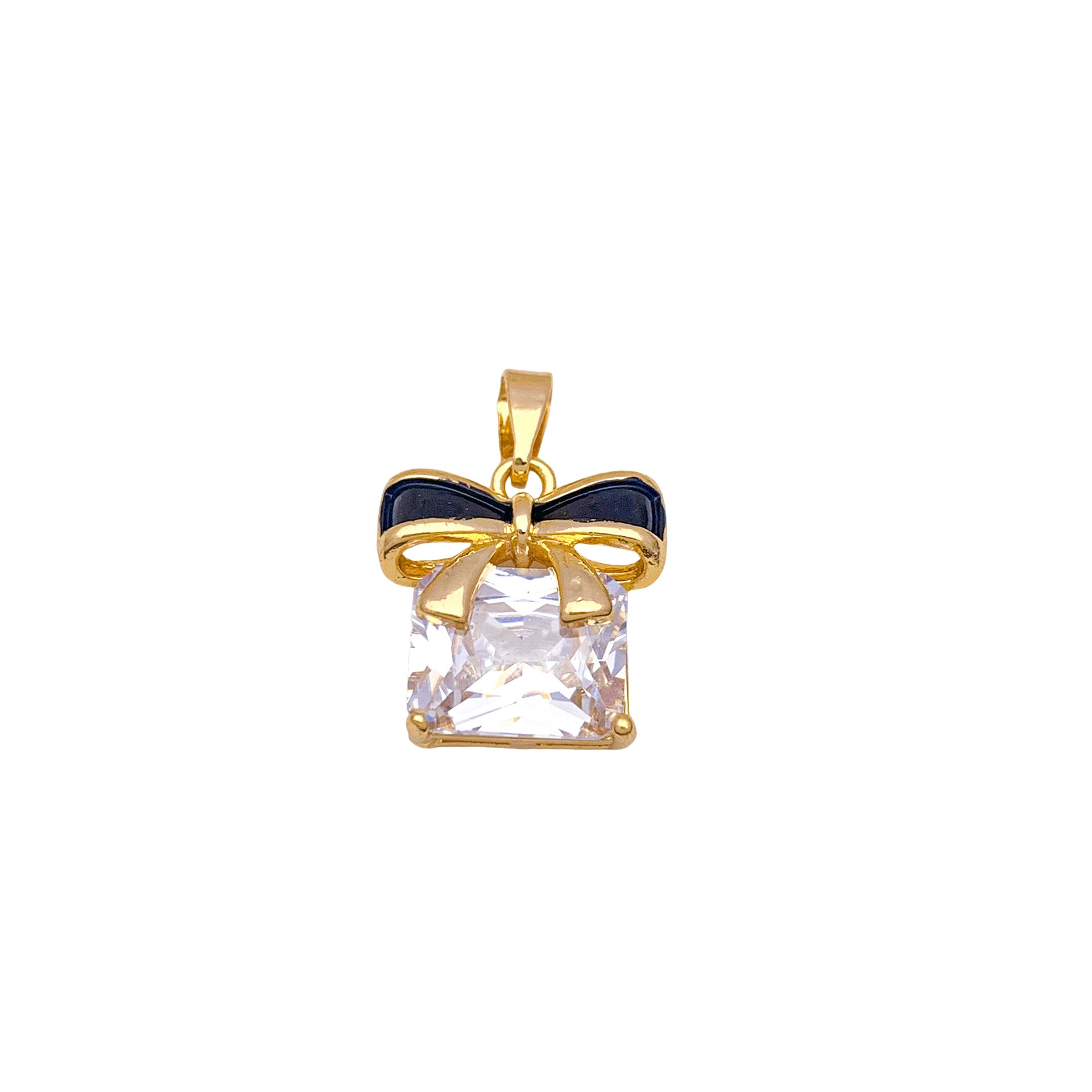 Bow Tie Pendant For Women With Electroplated Gold Plating And Tassel Design In Copper, Ideal For Winter