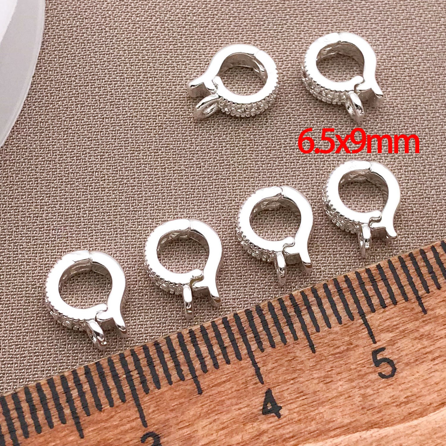 Copper Melon Seed Buckle Jewelry Accessory With 18K Real Gold Plating And Zircon Inlay, Electroplated Finish In Gold