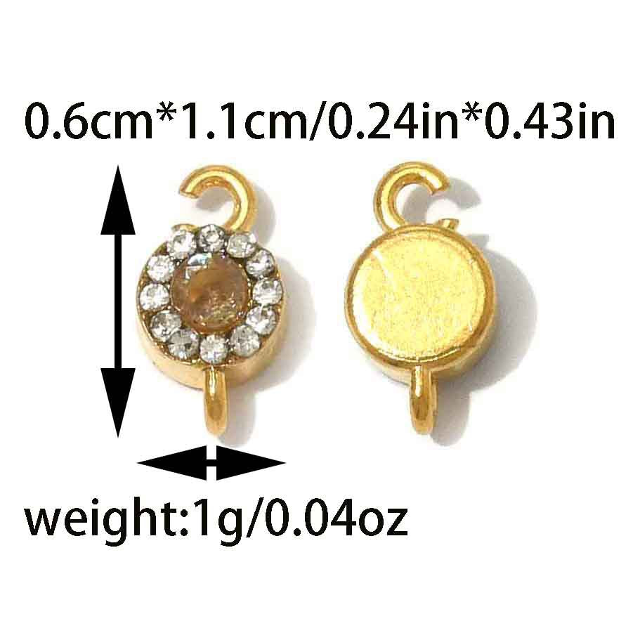 Geometric Pendant Featuring Electroplated 18K Real Gold Plated 304 Stainless Steel With Zircon Inlay