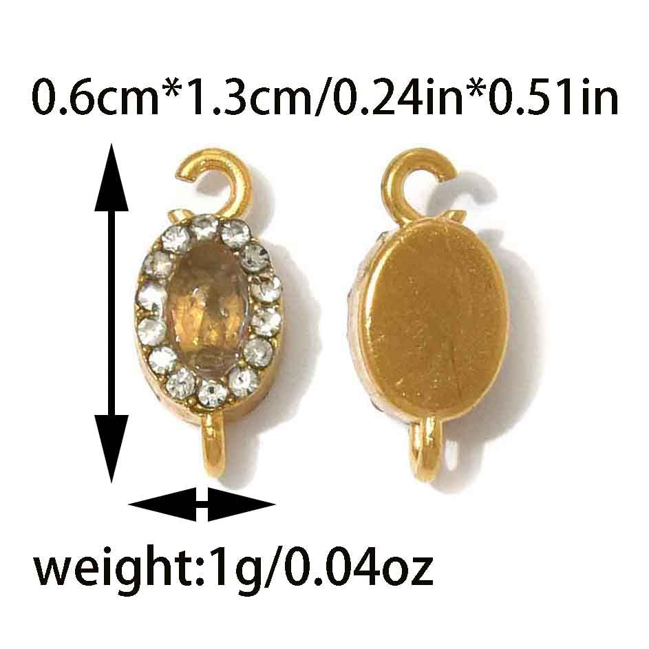 Geometric 304 Stainless Steel Pendant With Zircon Inlay, Electroplated Finish, Stylish Commute Jewelry Accessory
