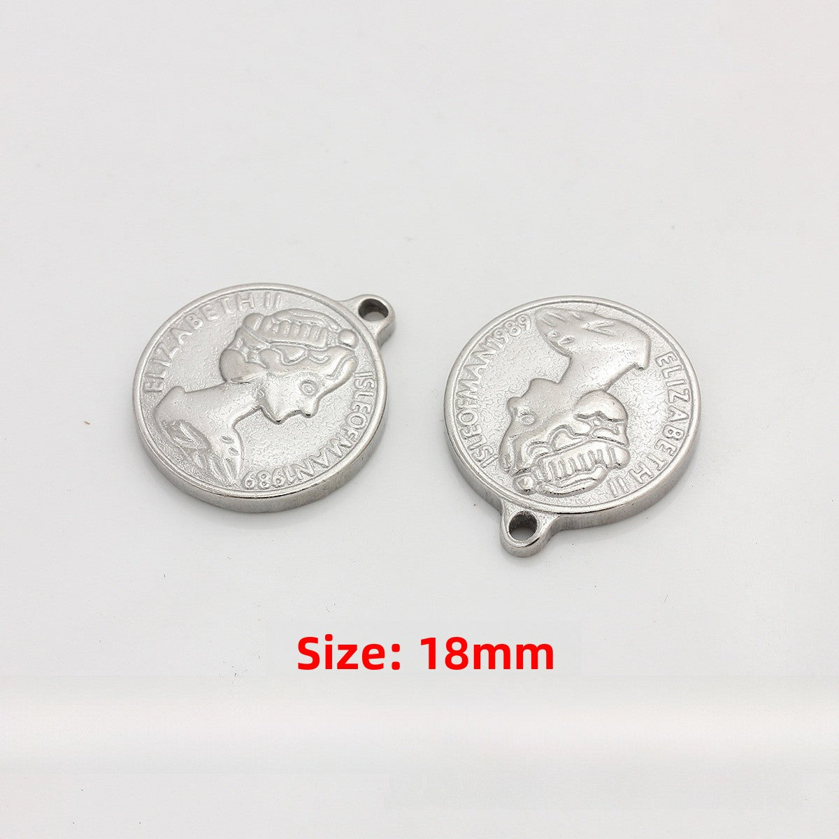 Moon Pendant In Titanium Steel, 1 PCS Package, Casual Style Jewelry Accessory