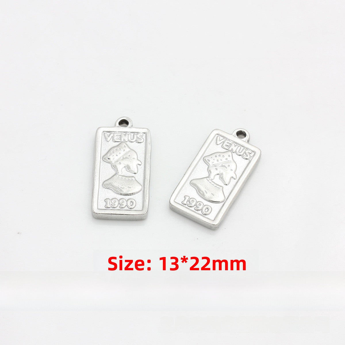 Moon Pendant In Titanium Steel, 1 PCS Package, Casual Style Jewelry Accessory