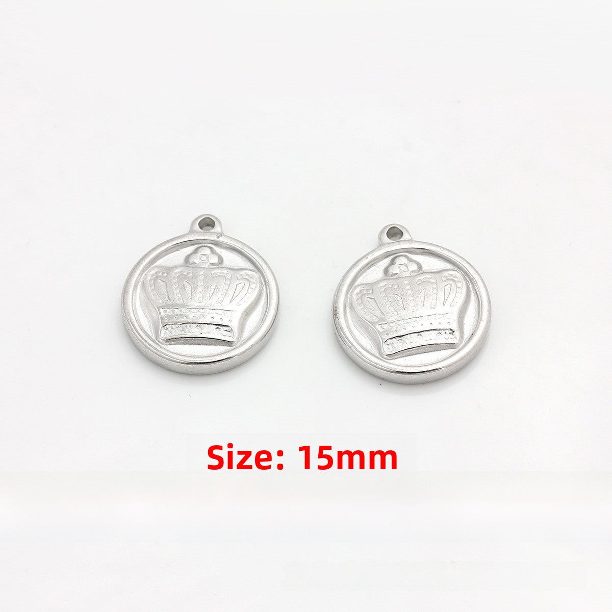 Moon Pendant In Titanium Steel, 1 PCS Package, Casual Style Jewelry Accessory