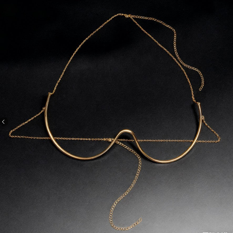Simple Style Bikini Pendant In Gold With Push Up Feature, Perfect For Beach Wear