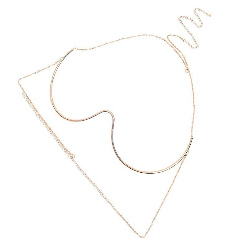 Simple Style Bikini Pendant In Gold With Push Up Feature, Perfect For Beach Wear