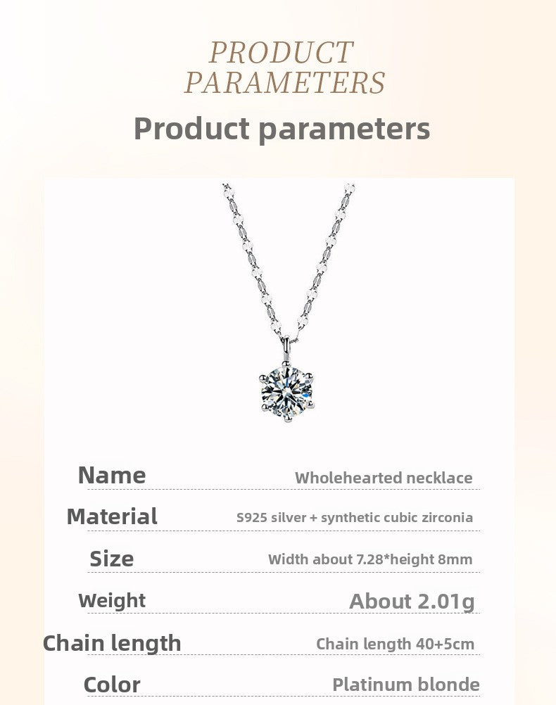 New Style Hexagon Pendant Necklace For Women In 925 Sterling Silver With Claw Setting And Zircon, Featuring Coffee Bean Chain