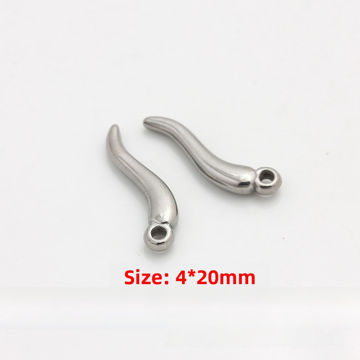 Moon Pendant In Titanium Steel, 1 PCS Package, Casual Style Jewelry Accessory