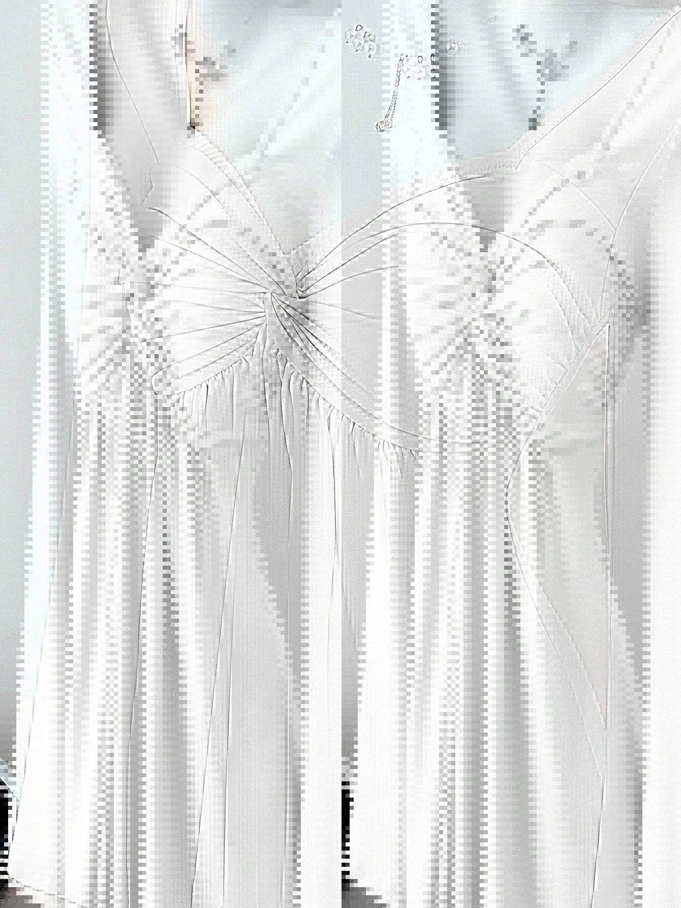 Elegant Solid Color Long Sleeve T-shirt In Polyester Fabric Featuring Folds Detail