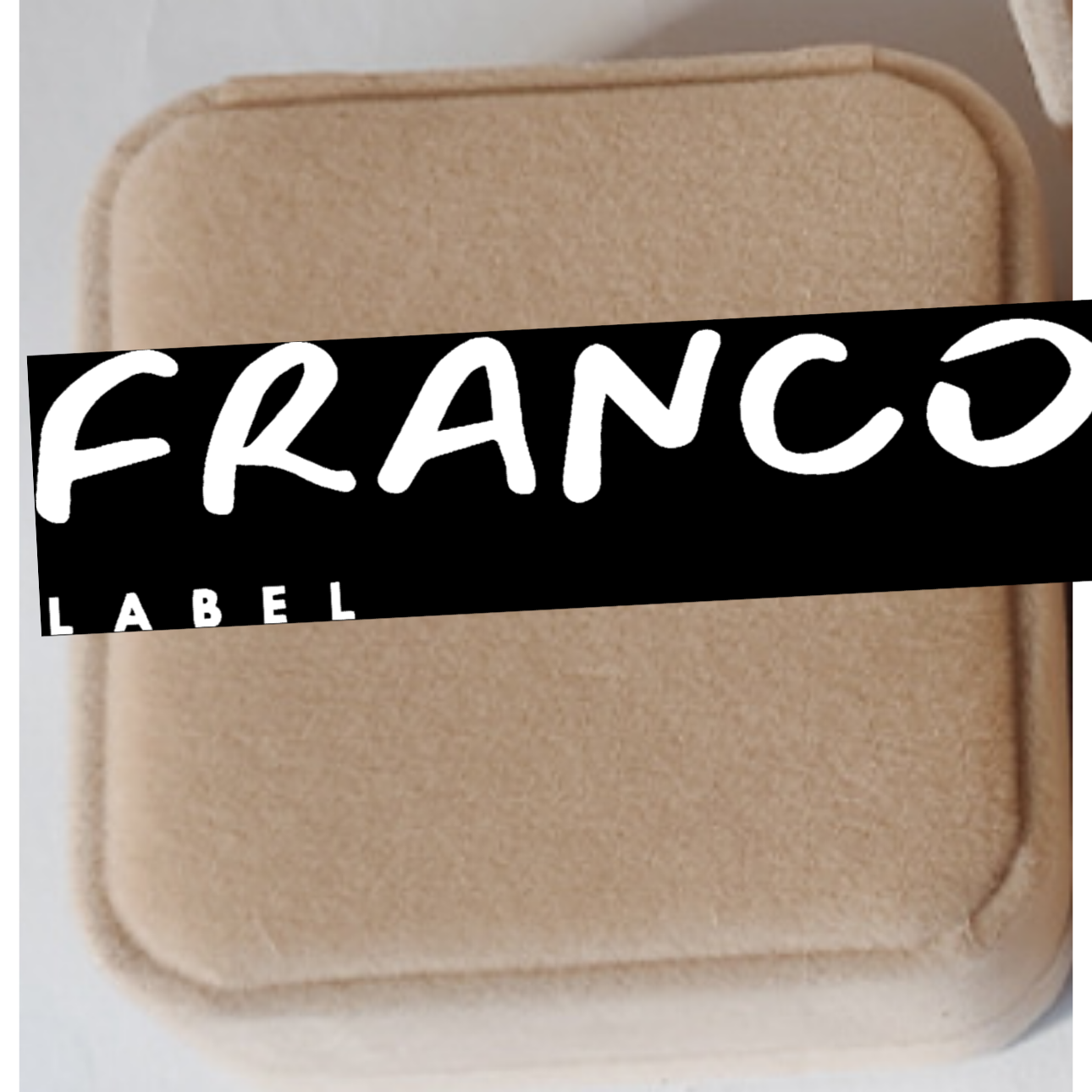 1 Piece Apricot Flannel Ring Box For Jewelry Packaging
