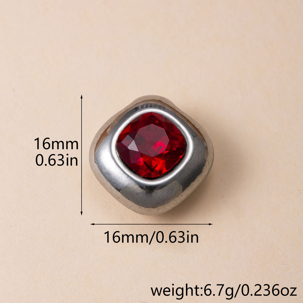 Geometric Pendant For Commute Jewelry In 304 Stainless Steel With Zircon Inlay, PVD Coated And Electroplated Finish