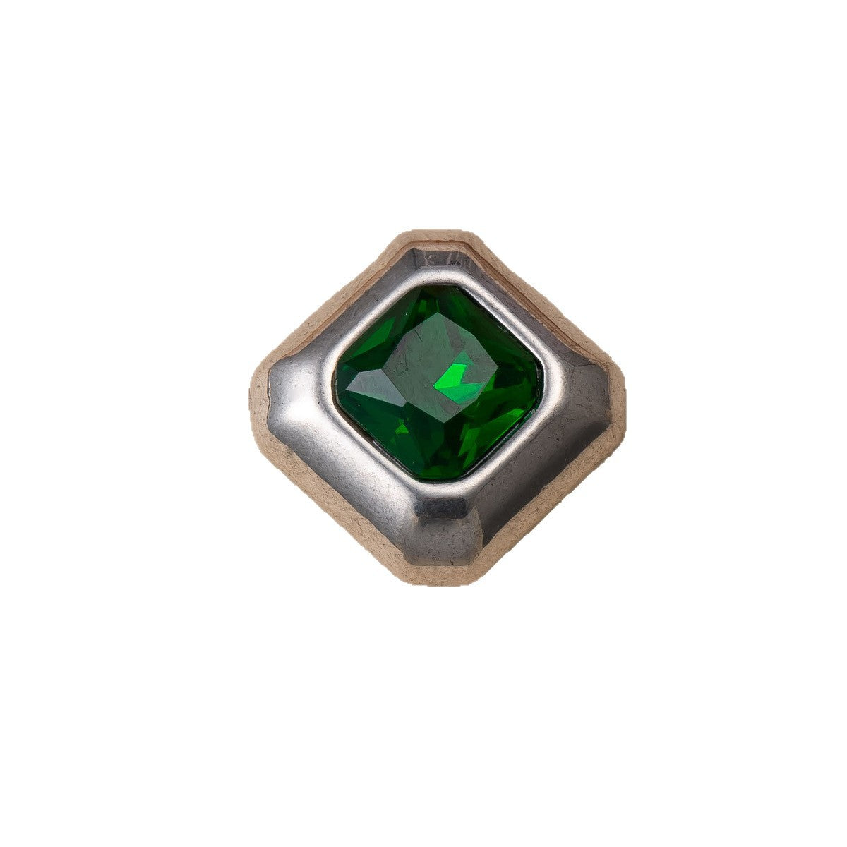 Geometric Pendant In 304 Stainless Steel With Zircon Inlay, Electroplated And PVD Coated Gold Plating Process Jewelry Accessory