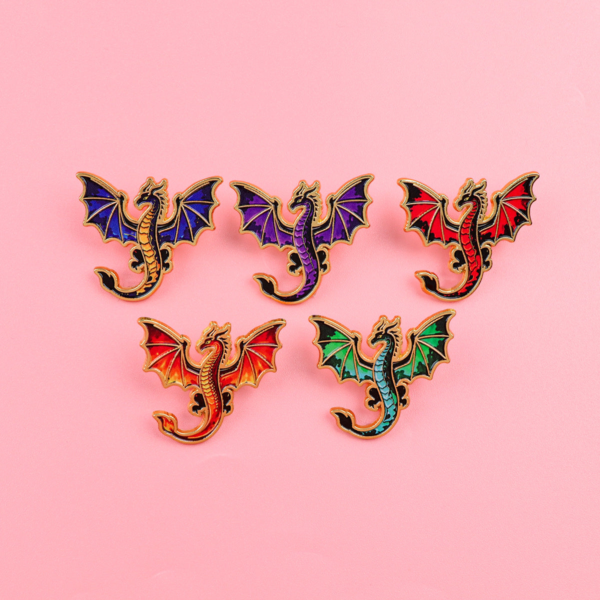 Dragon Pin Made Of Zinc Alloy With Electroplated Finish