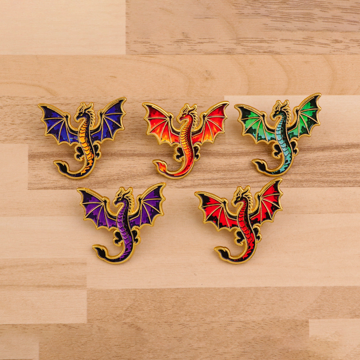 Dragon Pin Made Of Zinc Alloy With Electroplated Finish