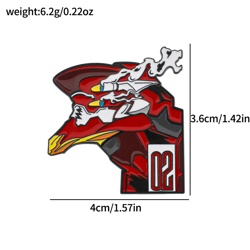 Cartoon Pin Made Of Alloy Featuring Electroplated Craftsmanship