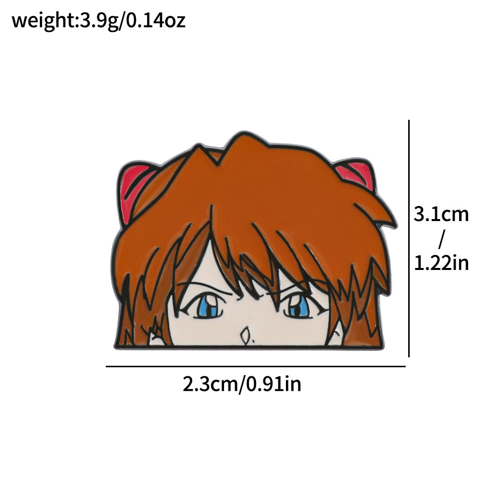 Cartoon Pin Made Of Alloy Featuring Electroplated Craftsmanship