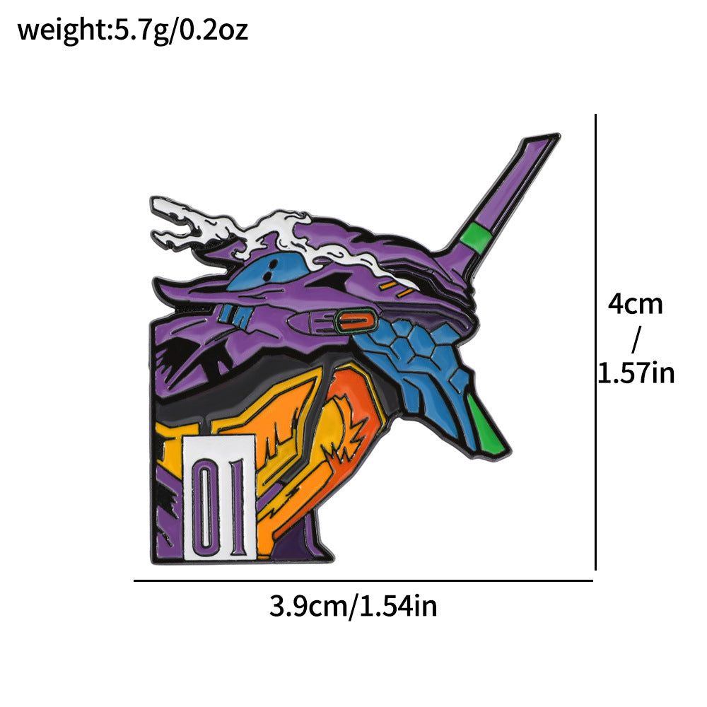 Cartoon Pin Made Of Alloy Featuring Electroplated Craftsmanship