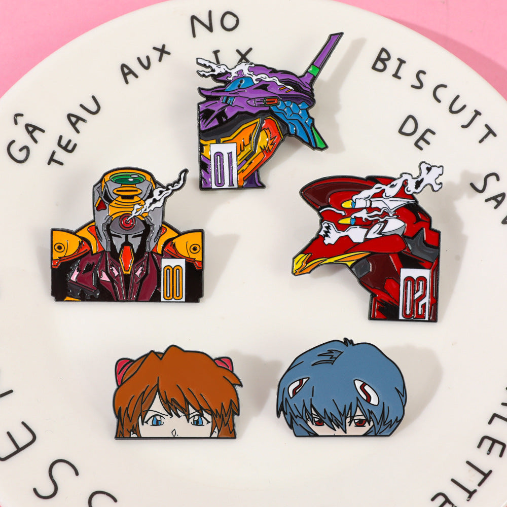 Cartoon Pin Made Of Alloy Featuring Electroplated Craftsmanship