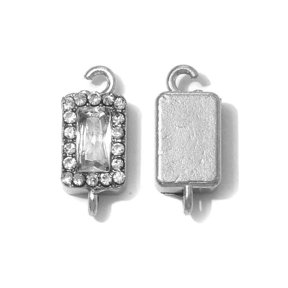 Geometric 304 Stainless Steel Pendant With Zircon Inlay, Electroplated Finish, Commute Style Jewelry Accessory