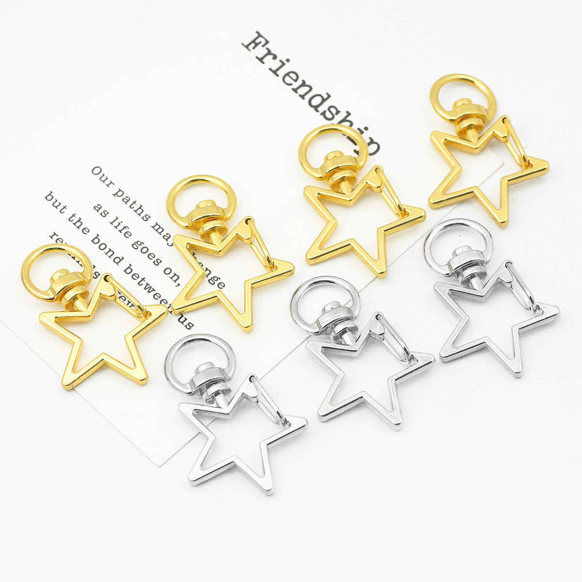 1 PCS Metal Star Jewelry Buckle With Irregular Craft For Jewelry Making