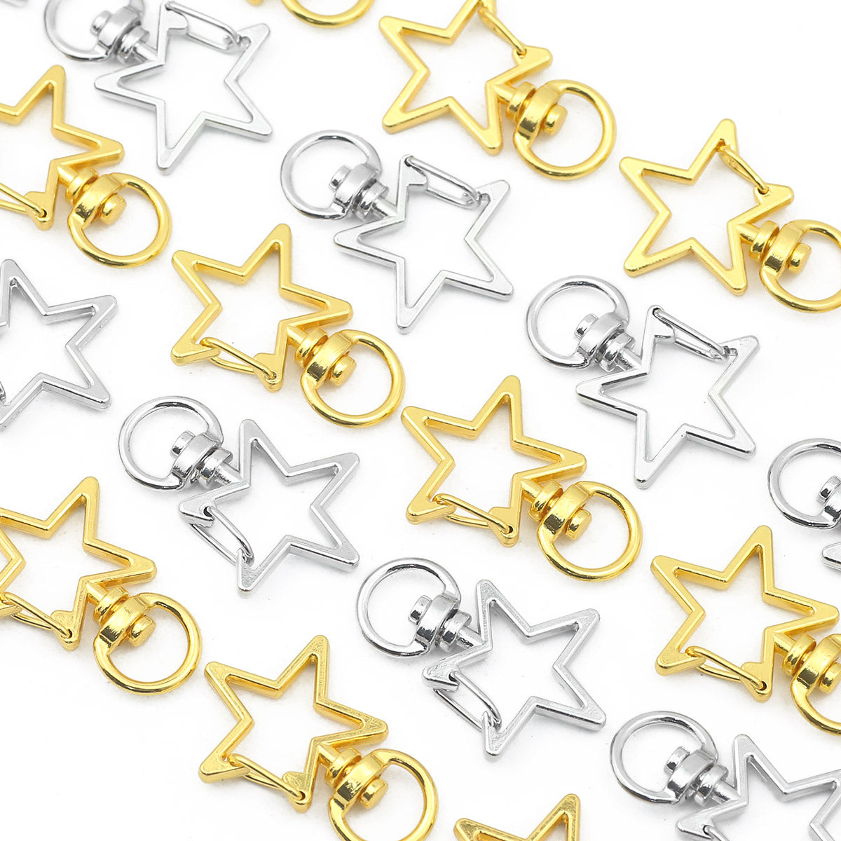 1 PCS Metal Star Jewelry Buckle With Irregular Craft For Jewelry Making