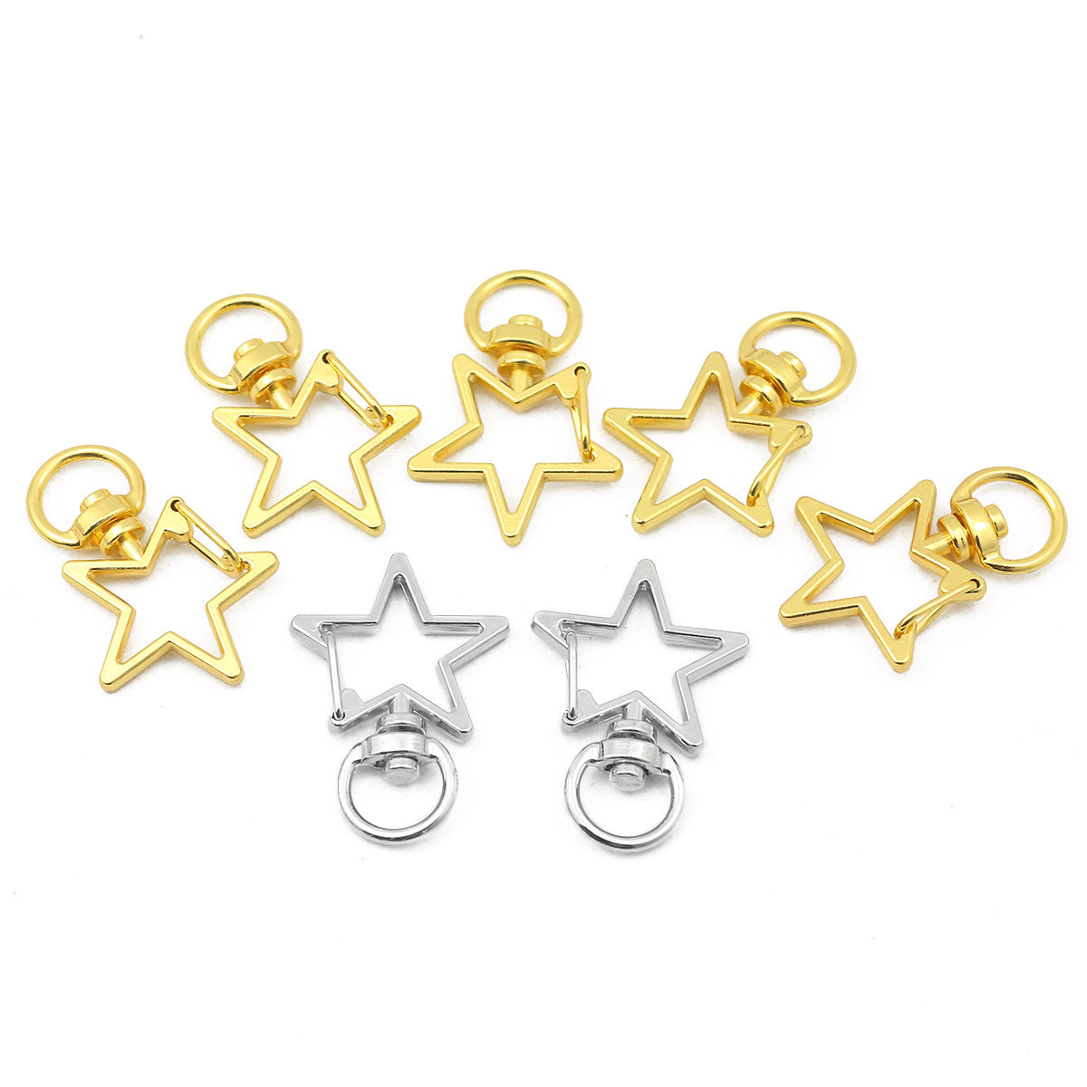 1 PCS Metal Star Jewelry Buckle With Irregular Craft For Jewelry Making