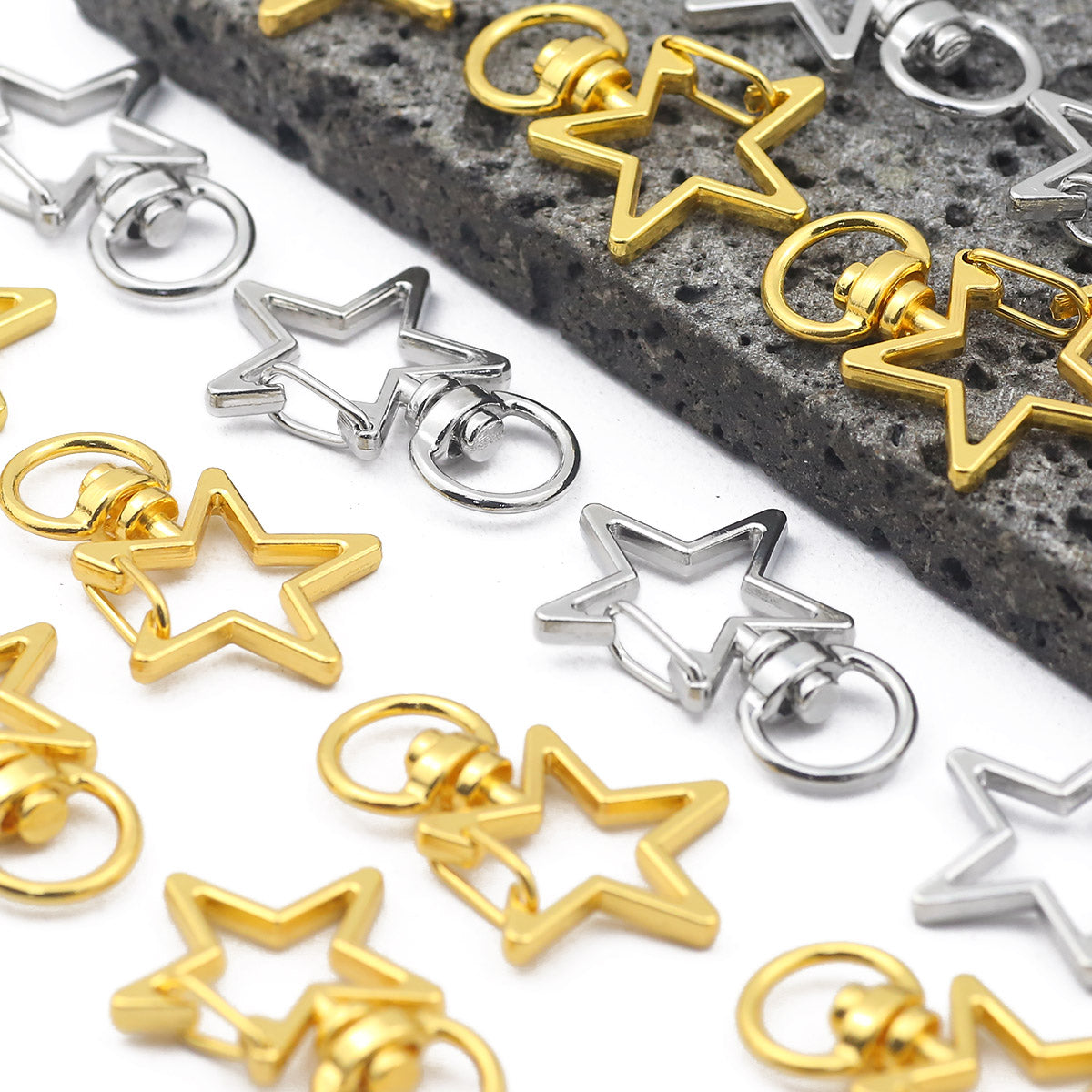 1 PCS Metal Star Jewelry Buckle With Irregular Craft For Jewelry Making