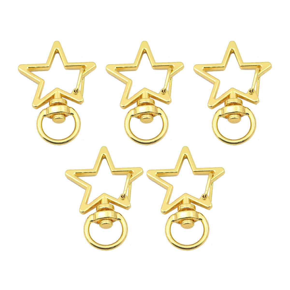 1 PCS Metal Star Jewelry Buckle With Irregular Craft For Jewelry Making