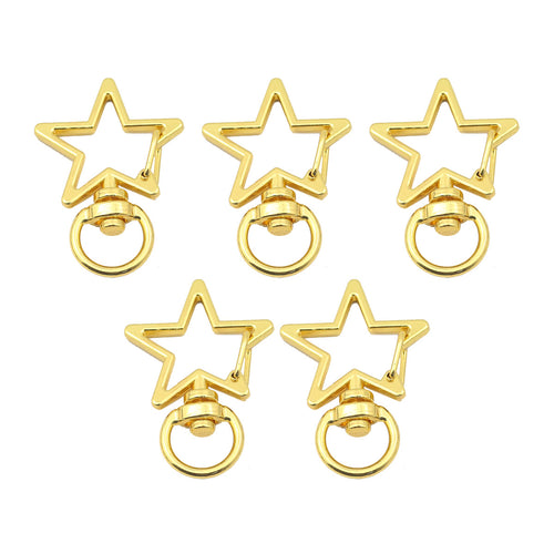 1 PCS Metal Star Jewelry Buckle With Irregular Craft For Jewelry Making