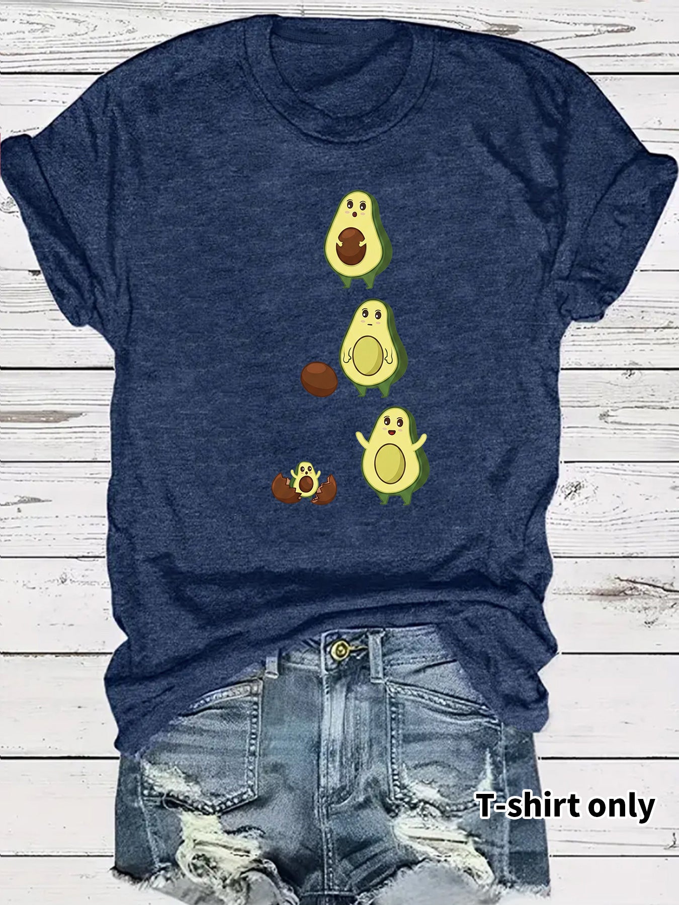 Casual Fruit T-shirt With Short Sleeve In Cotton Featuring Printing