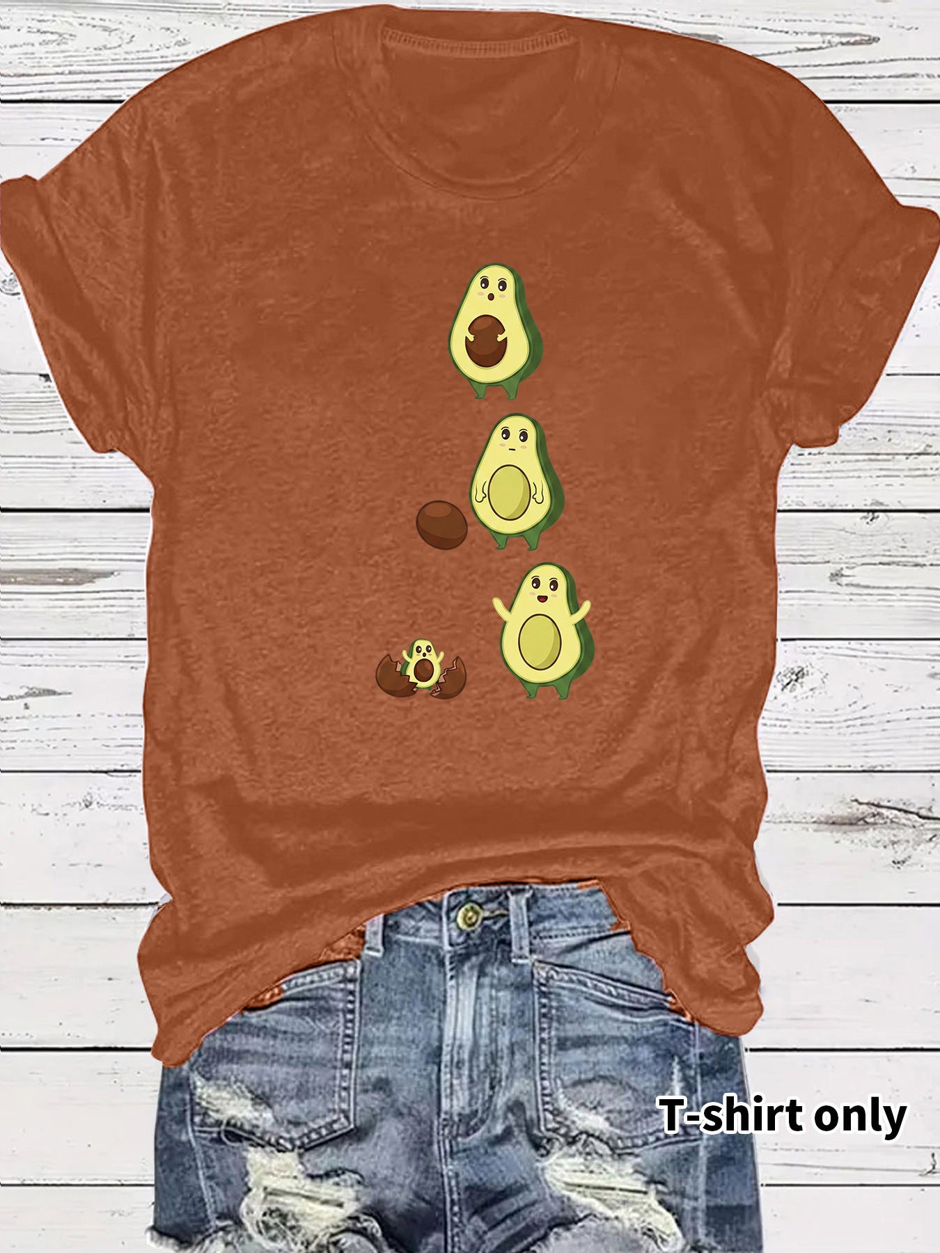 Casual Fruit T-shirt With Short Sleeve In Cotton Featuring Printing